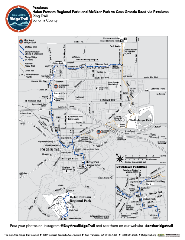 2017 Map Web Petaluma - Bay Area Ridge Trail