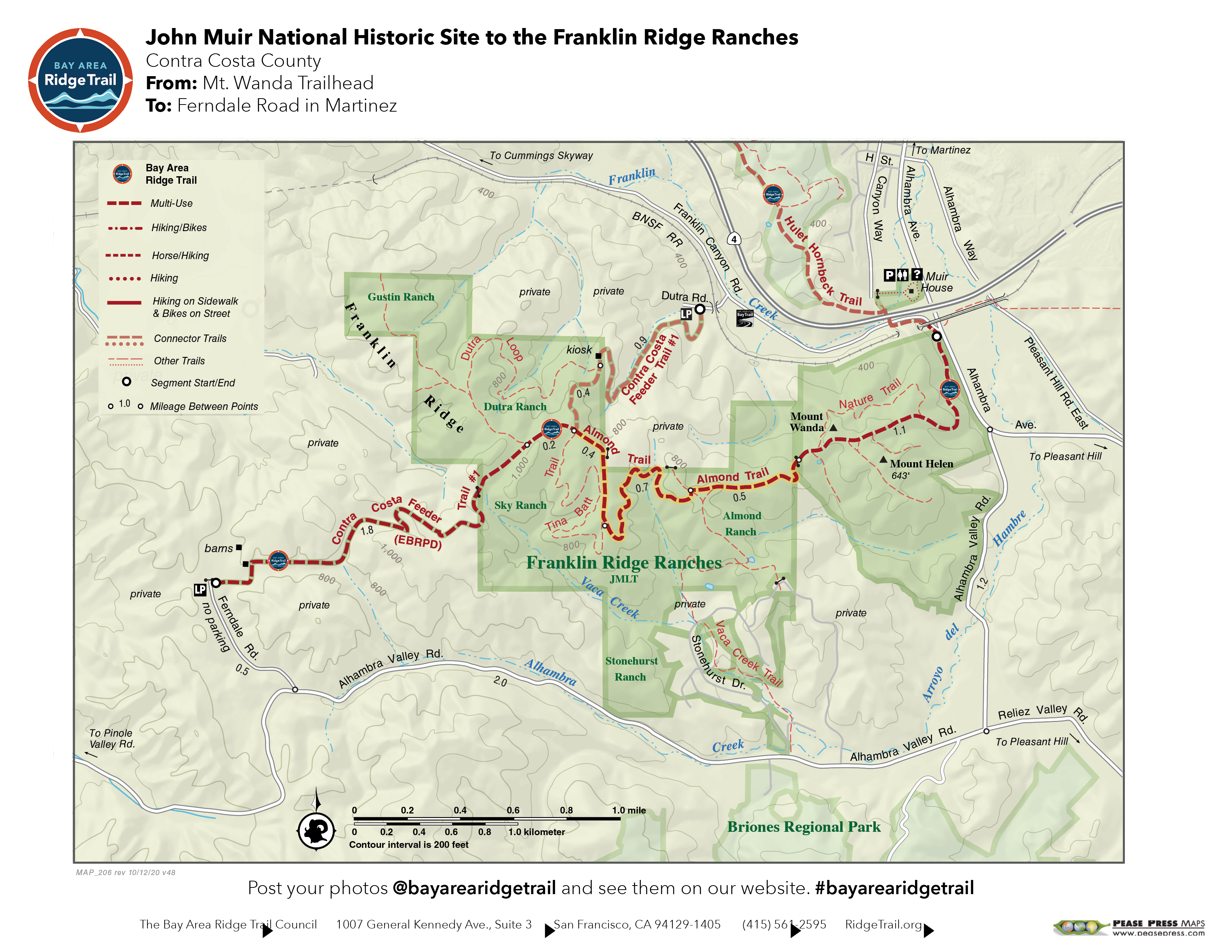 John Muir National Historic Site to the Franklin Ridge Ranches | Bay ...