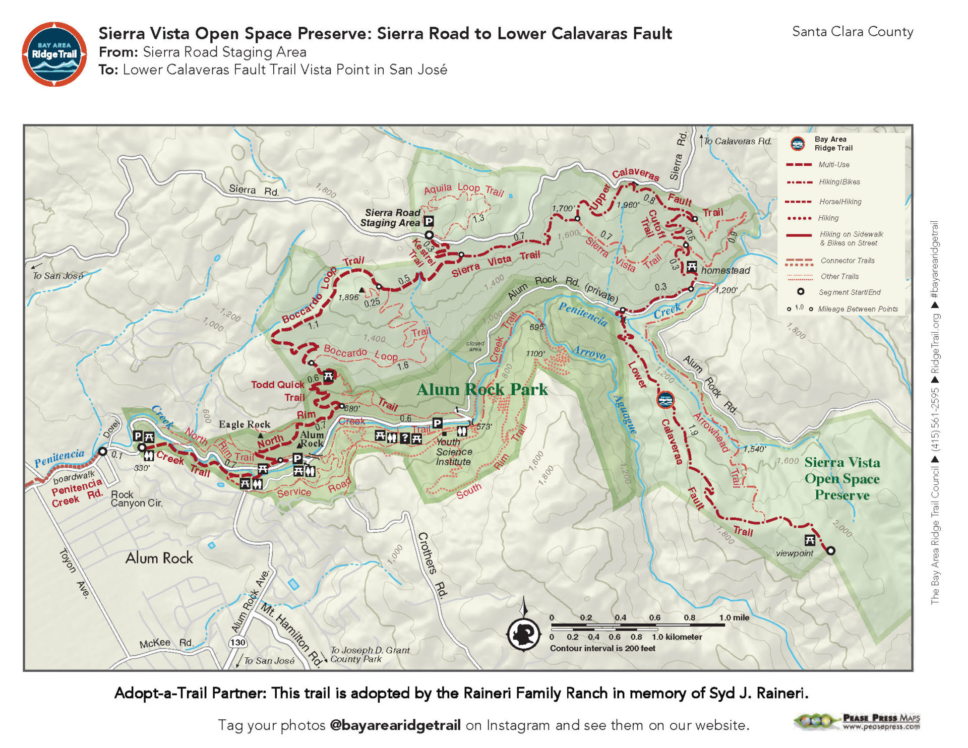 Sierra Vista Open Space Preserve: Sierra Road to Lower Calaveras Fault
